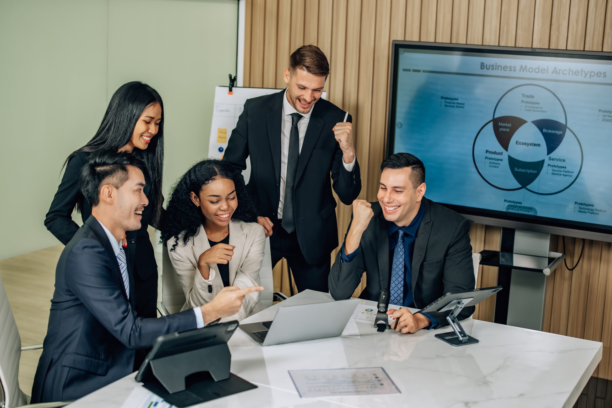 consulting services at a meeting to discuss business growth