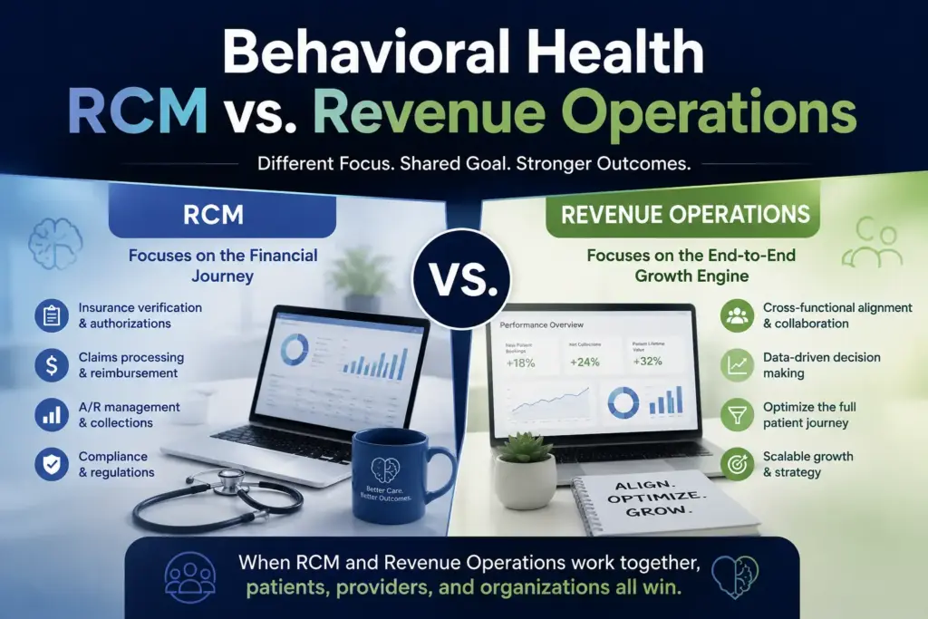 Behavioral Health RCM vs. Revenue Operations: Why Billing Alone Isn’t Enough