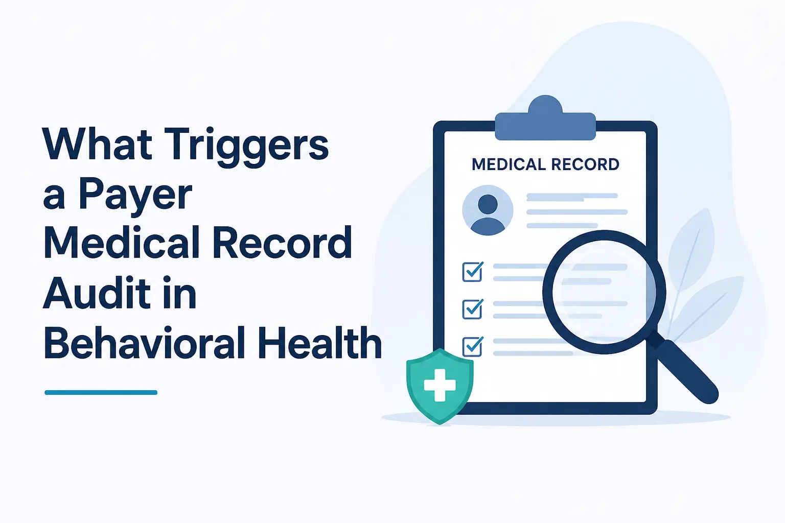What Triggers a Payer Medical Record Audit in Behavioral Health